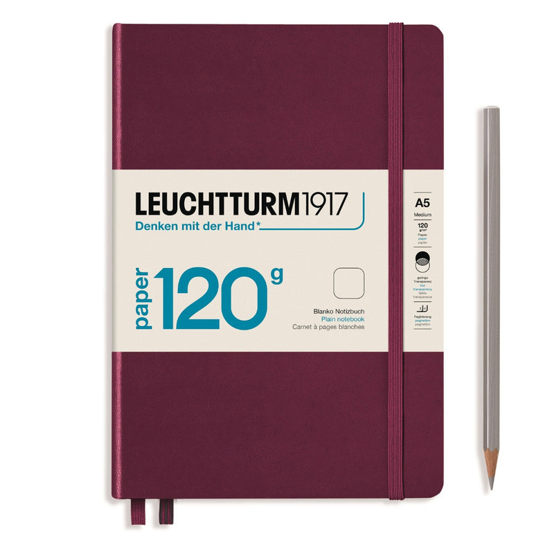 Leuchtturm1917 120gsm Edition Hardcover Notebook (A5), Plain - Port Red