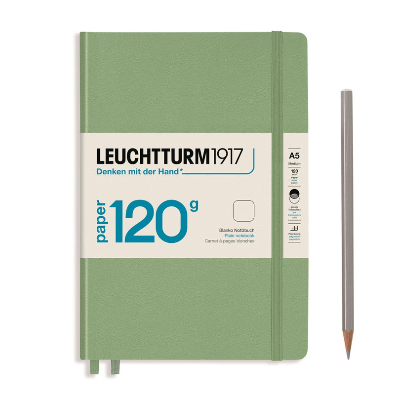 Leuchtturm1917 120gsm Edition Hardcover Notebook (A5), Plain - Sage