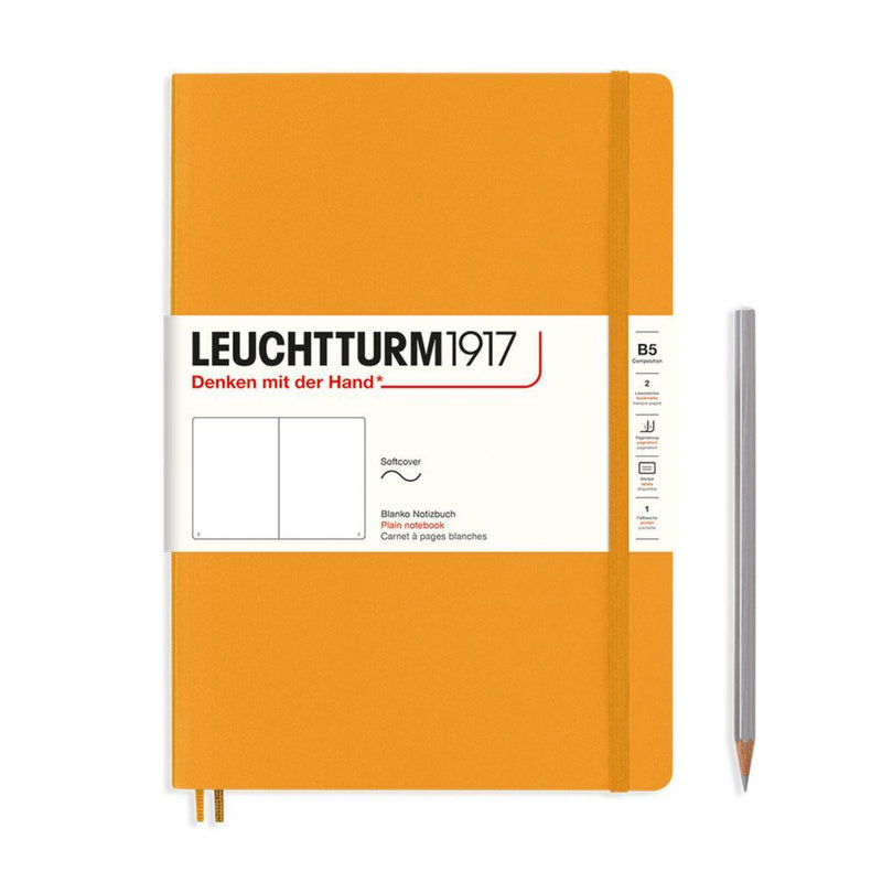 Leuchtturm1917 Notebook Composition Softcover (B5), Plain - Rising Sun