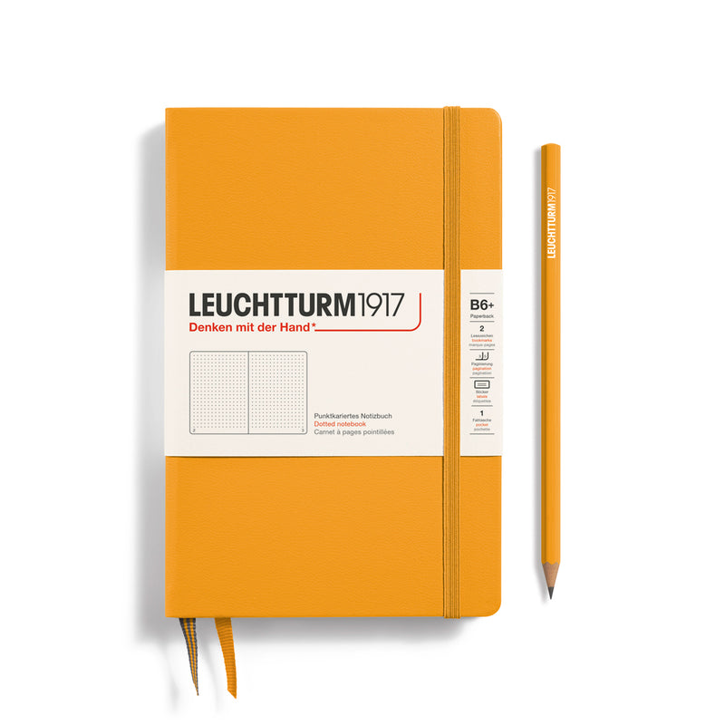 Leuchtturm1917 Notebook Paperback Hardcover (B6+), Dotted - Rising Sun