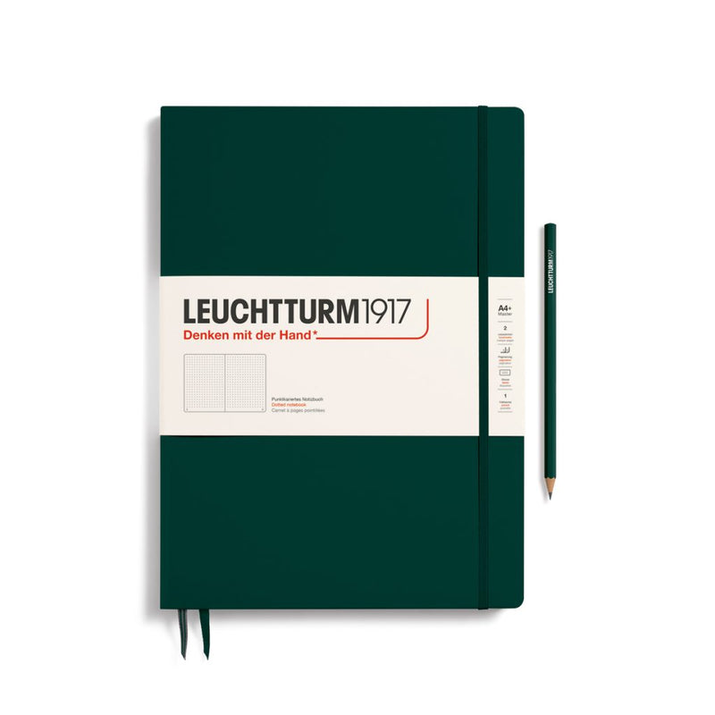 Leuchtturm1917 Notebook Master Slim (A4+), Dotted - Forest Green