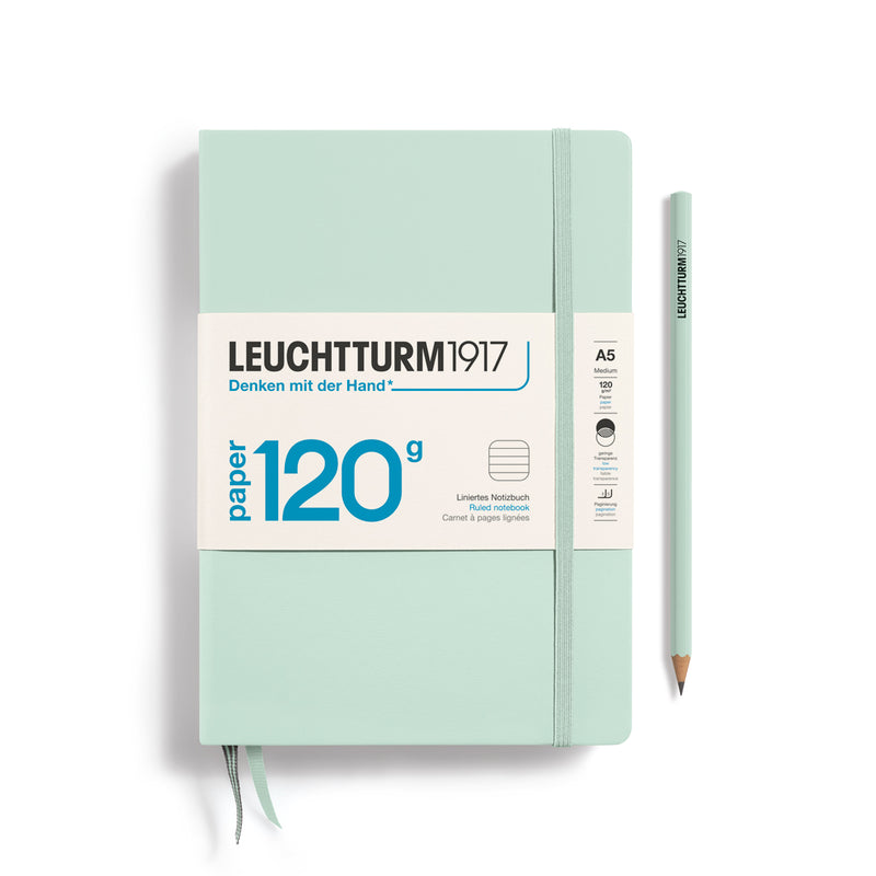Leuchtturm1917 120gsm Edition Hardcover Notebook (A5), Lined - Mint Green
