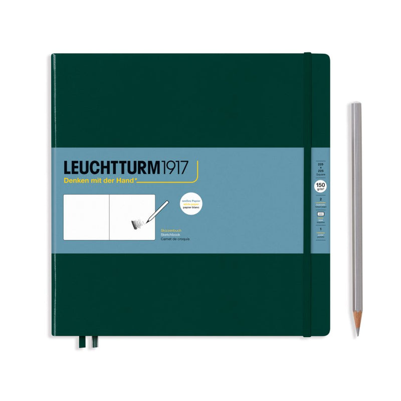 Leuchtturm1917 Square Sketchbook - Forest Green