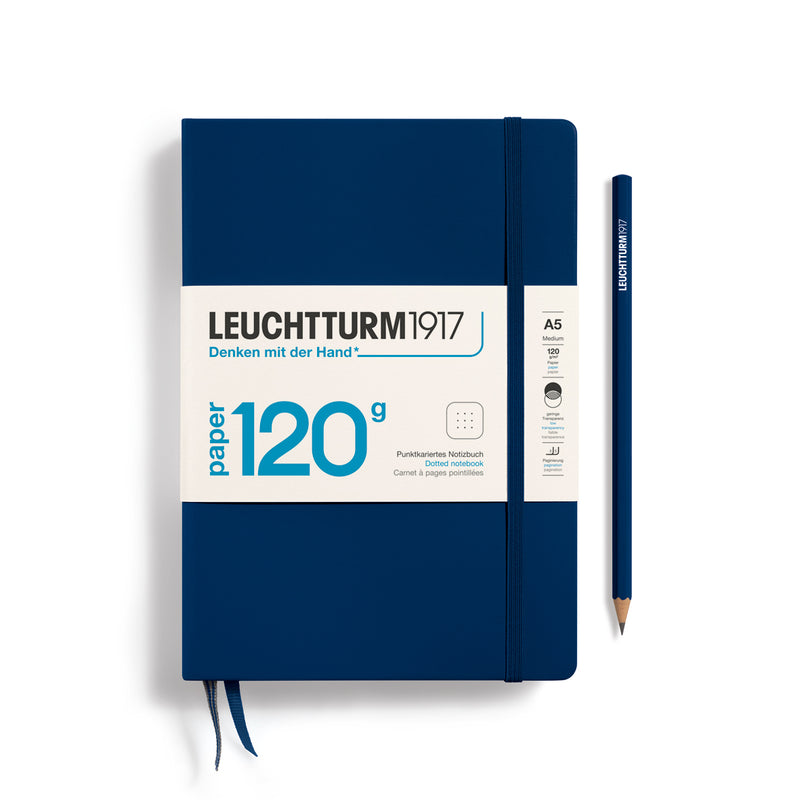 Leuchtturm1917 120gsm Edition Hardcover Notebook (A5), Dotted - Navy