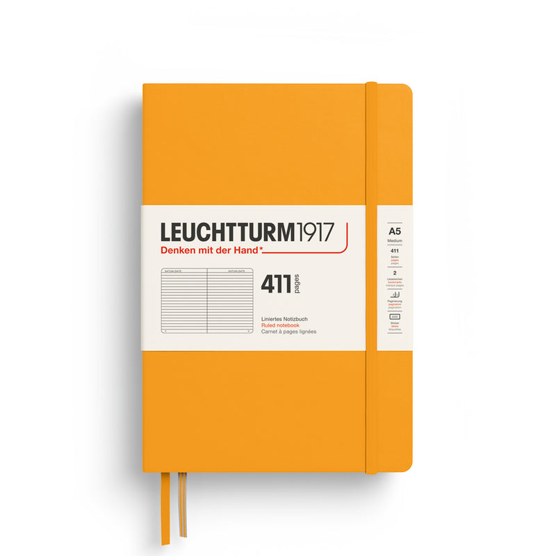 Leuchtturm1917 Notebook Hardcover (A5), 411 Pages, Ruled - Rising Sun