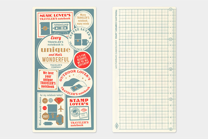 TRAVELER'S Notebook 2027 Diary Refill - Plastic Sheet, Regular Size