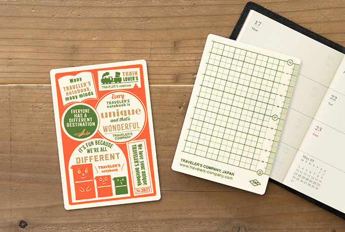 TRAVELER'S Notebook 2027 Diary Refill - Plastic Sheet, Passport Size
