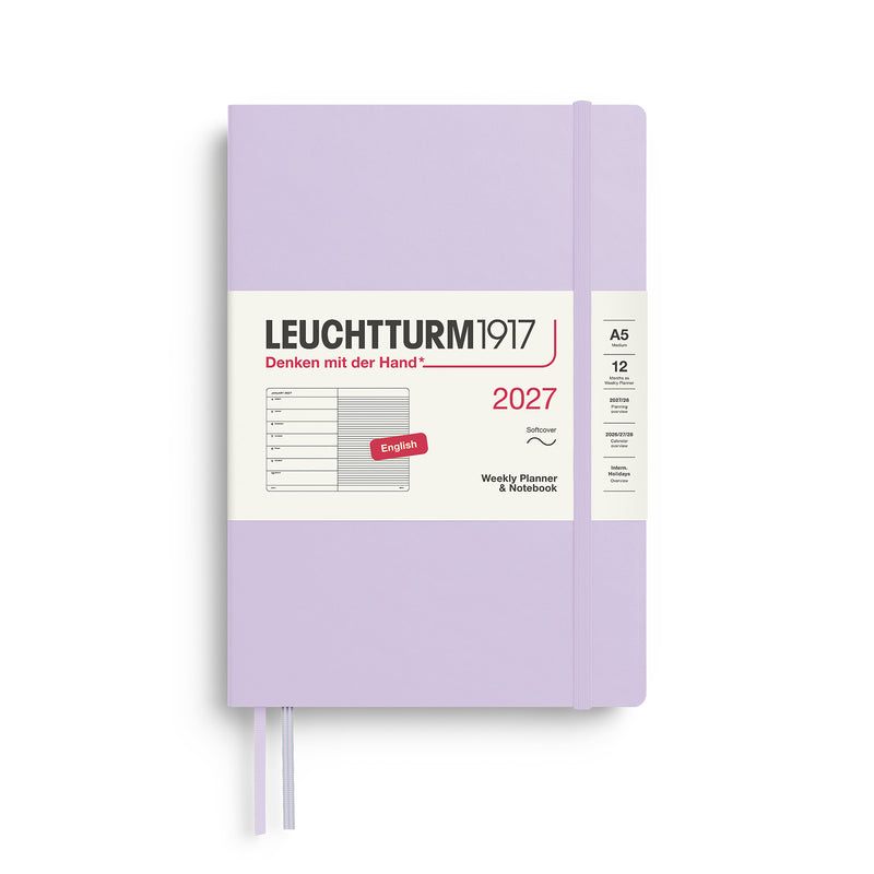 Leuchtturm1917 - 2027 Weekly Planner & Notebook Softcover (A5) - Lilac