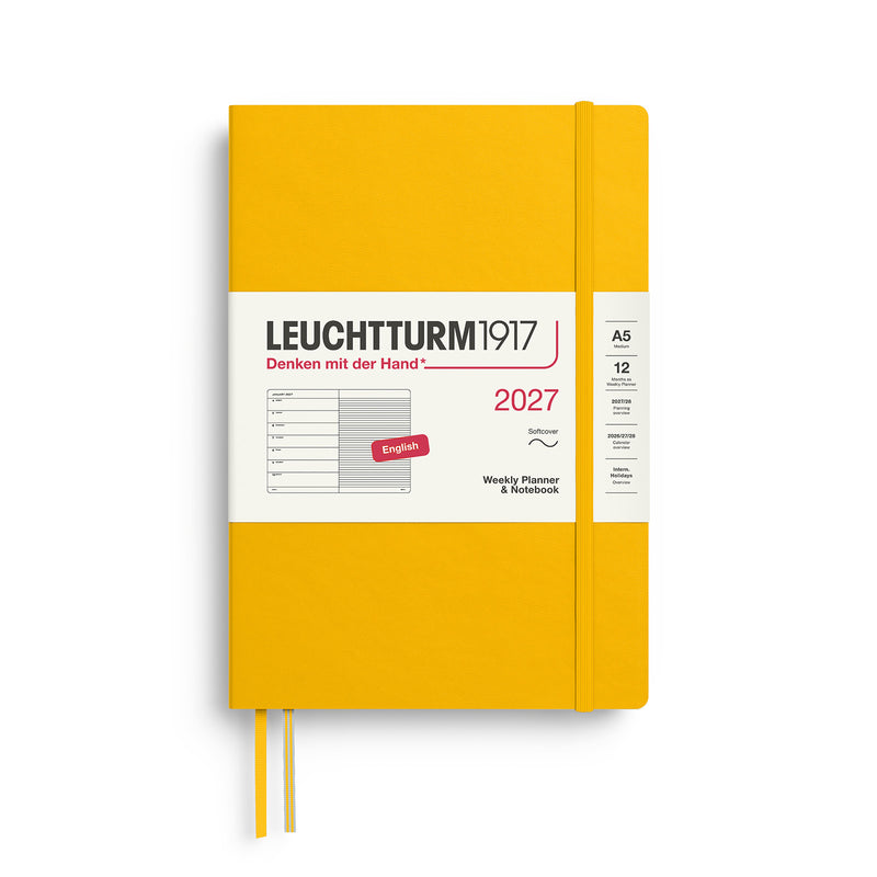Leuchtturm1917 - 2027 Weekly Planner & Notebook Softcover (A5) - Sunflower
