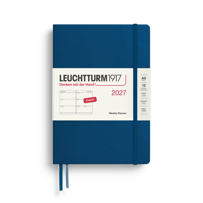 Leuchtturm1917 - 2027 Weekly Planner (A5), Hardcover, Indigo