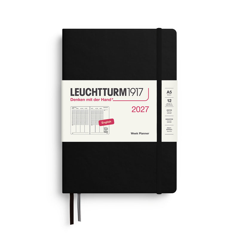 Leuchtturm1917 - 2027 Week Planner Hardcover (A5) - Black