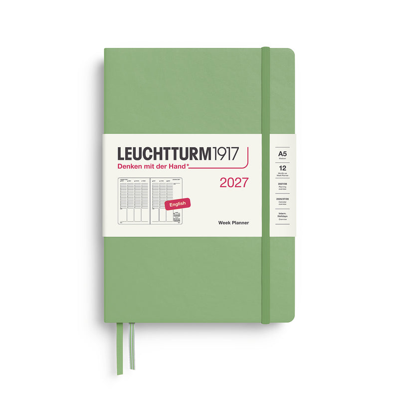 Leuchtturm1917 - 2027 Week Planner Hardcover (A5) - Sage