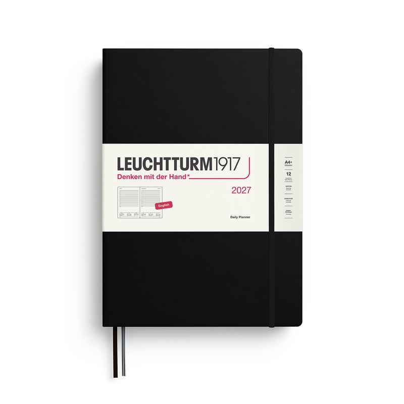Leuchtturm1917 - 2027 Daily Planner (A4+), Hardcover, Black