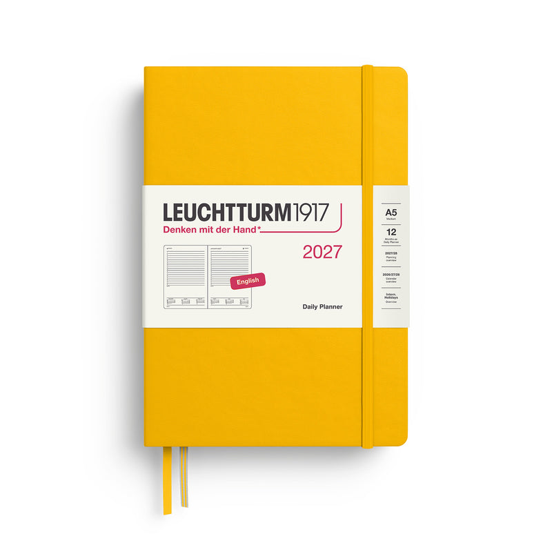 Leuchtturm1917 - 2027 Daily Planner (A5), Hardcover, Sunflower
