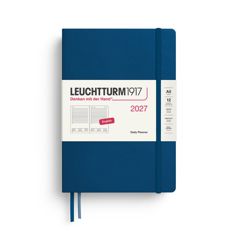 Leuchtturm1917 - 2027 Daily Planner (A5), Hardcover, Indigo