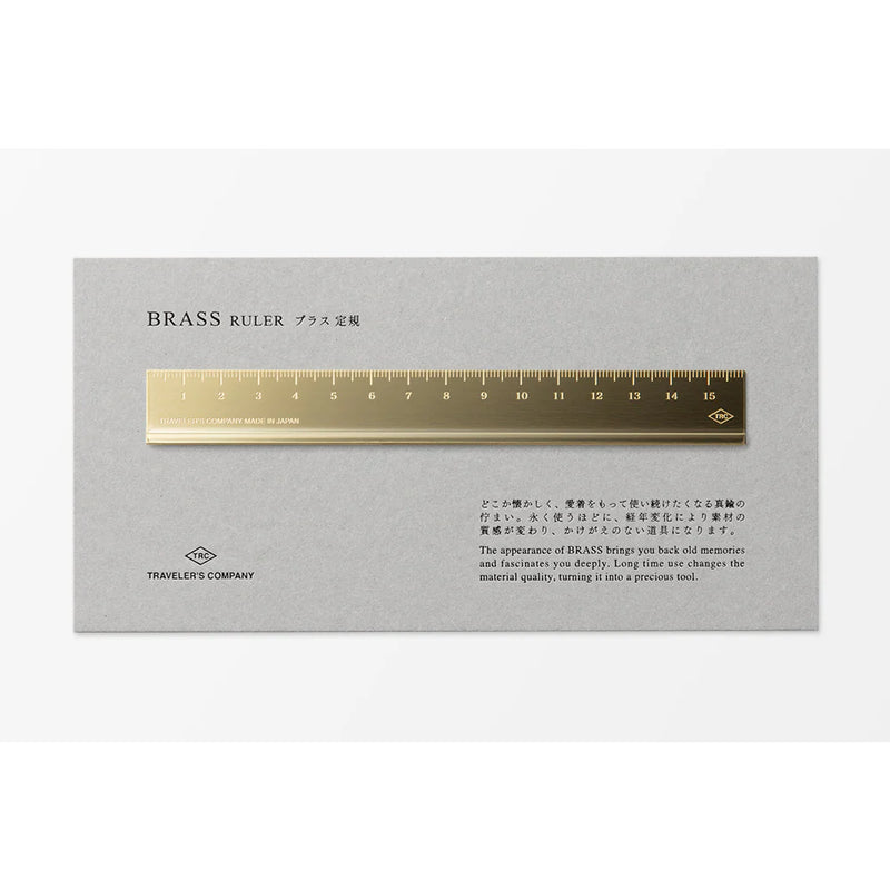 TRAVELER'S Brass Ruler