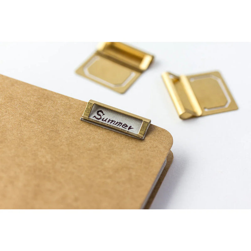 TRAVELER'S Brass Index Clips (Pack of 6)