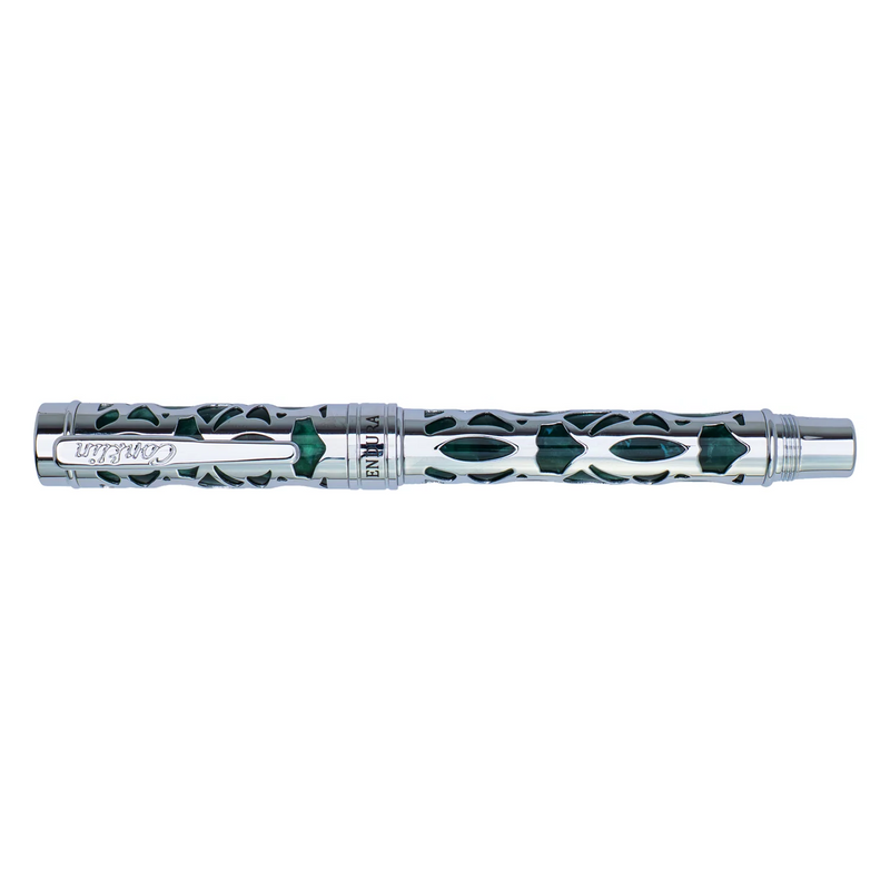 Conklin Endura Deco Crest Fountain Pen - Forest Green