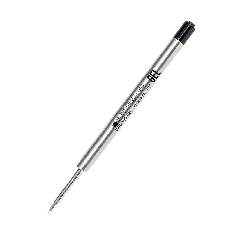 Monteverde P412 Parker Black Extra Fine Ceramic Gel Ballpoint Refill, Pk2