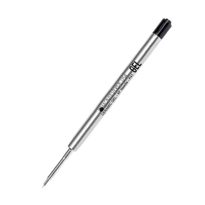 Monteverde P412 Parker Black Exrtra Fine Ceramic Gel Ballpoint Refill, Pk2