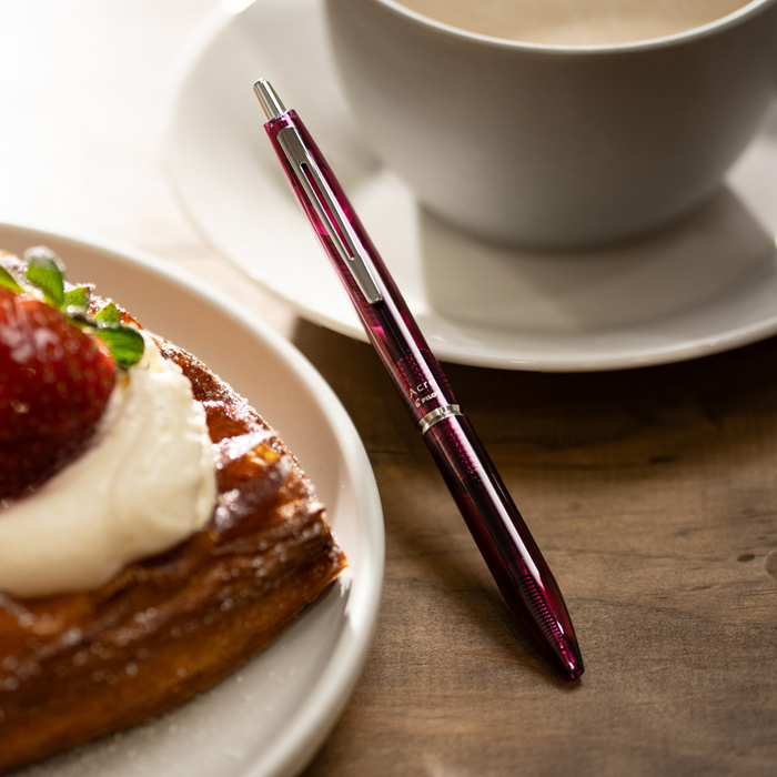 Pilot Acro 300 0.5mm Hybrid Ballpoint Pen Clear Red Barrel