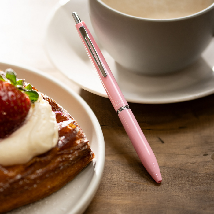 Pilot Acro 300 0.5mm Hybrid Ballpoint Pen Soft Pink Barrel