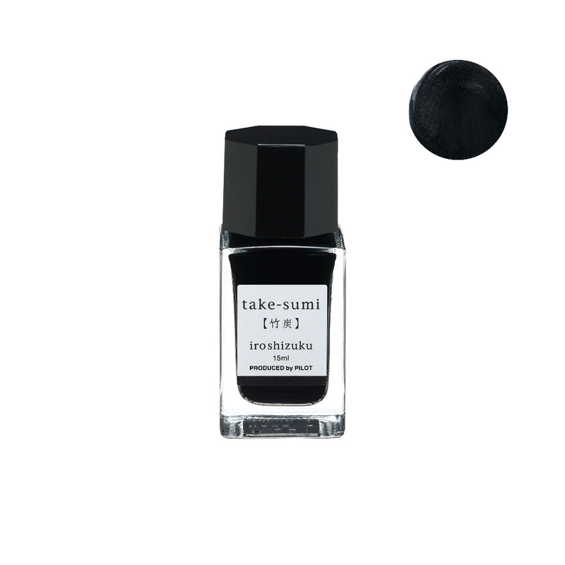 Pilot Iroshizuku Ink 15ml Bottle - Take-sumi
