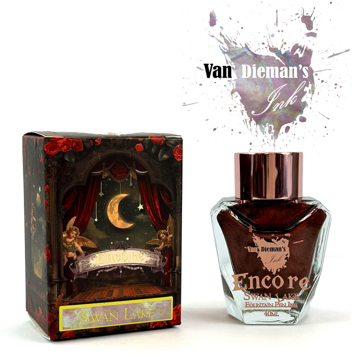 Van Dieman's Encore - Swan Lake 40ml Shimmering Fountain Pen Ink