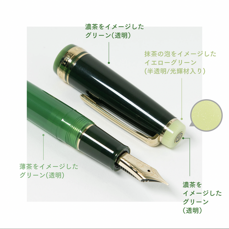 Sailor Pro Gear Fountain Pen - Japanese Tea Ceremony Matcha (MF)