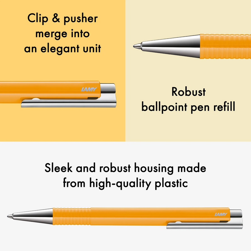 Lamy Logo 204 M+ Neon Orange Ballpoint Pen