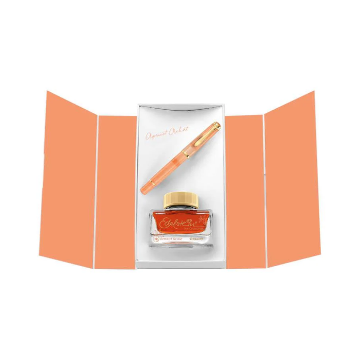 Pelikan M200 Special Edition Fountain Pen & Ink Gift Set - Apricot Achat