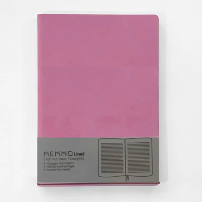 MEMMO Notebook - Pink - A5 - Lined