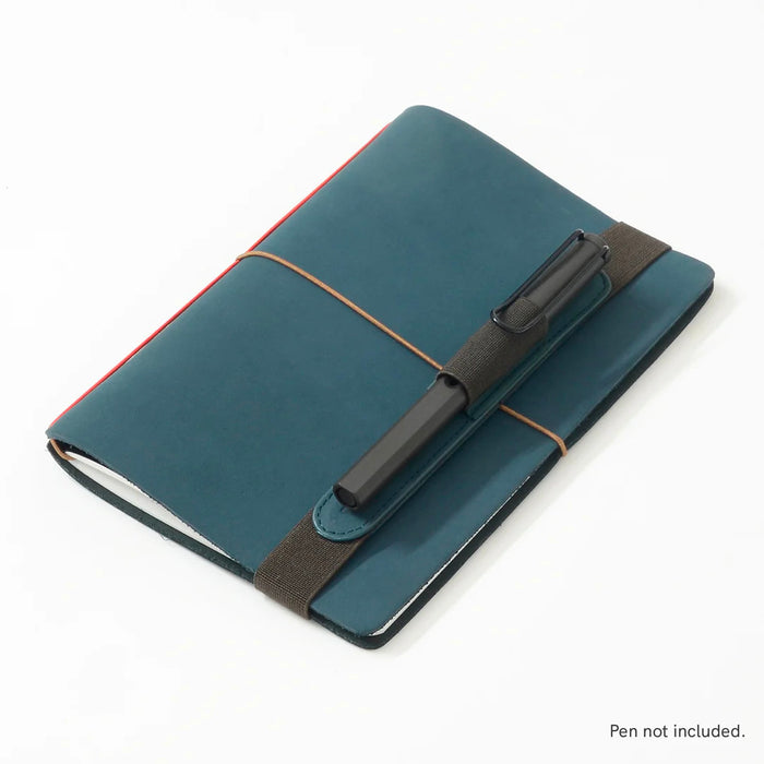 Endless Explorer - Refillable Leather Journal Regalia Paper - Blue