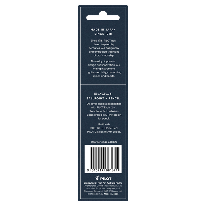 Pilot Evolt 2+1 Multifunction Pen - Grey