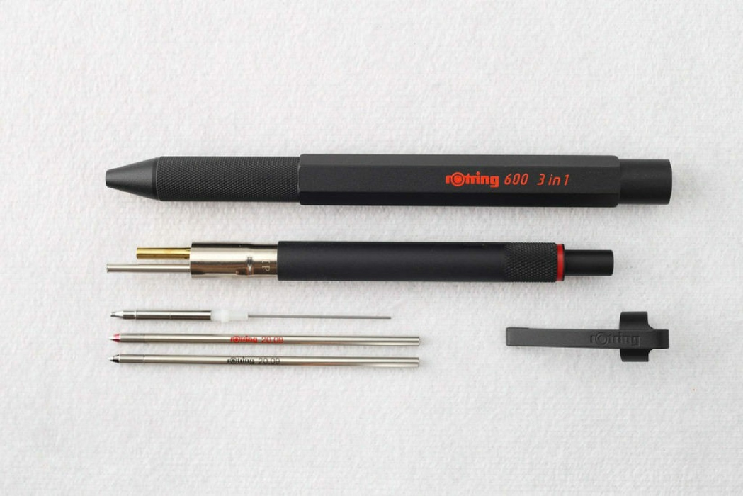 Rotring 3 in 1 Mechanical Pencil - 600 Black 0.5mm