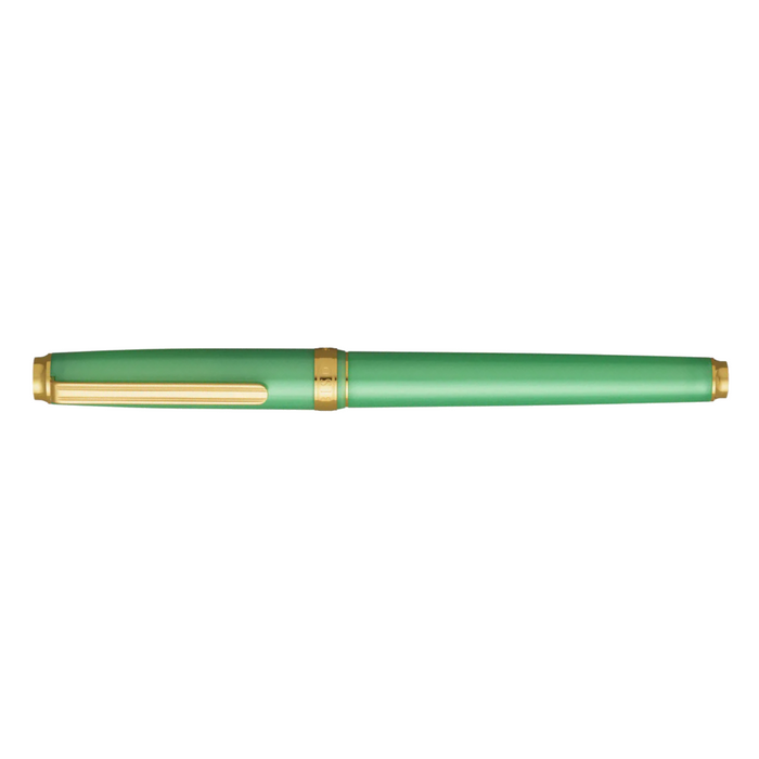 Platinum Biso Fountain Pen - Sparkle Mint Green
