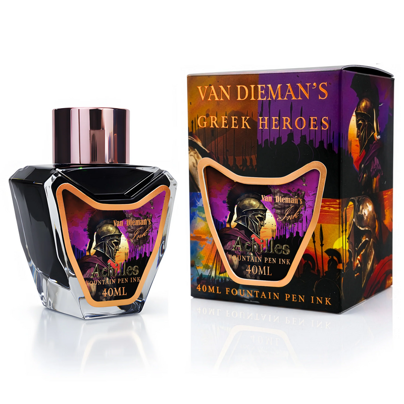 Van Dieman's Greek Heroes - Achilles Shimmering Fountain Pen Ink 40ml
