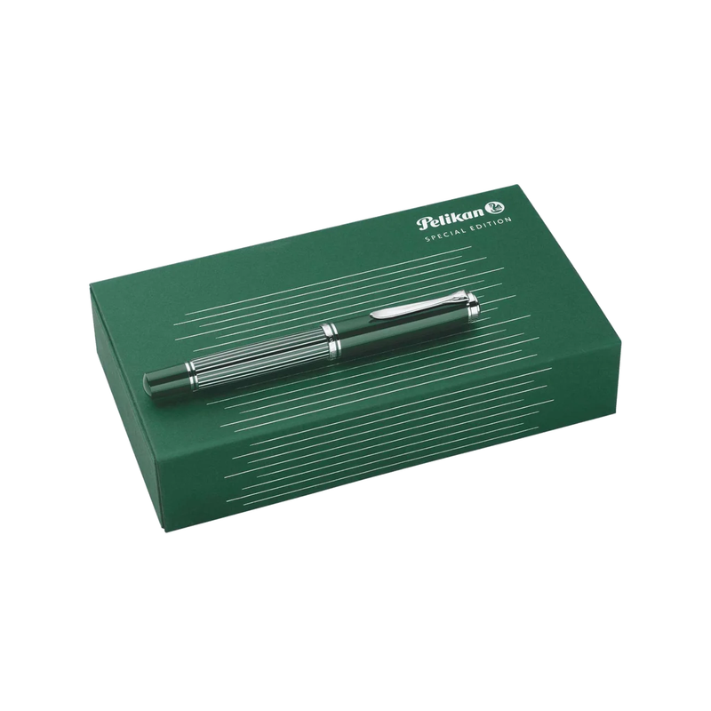 Pelikan M815 Fountain Pen - Souveran Metal Striped Green, Special Edition