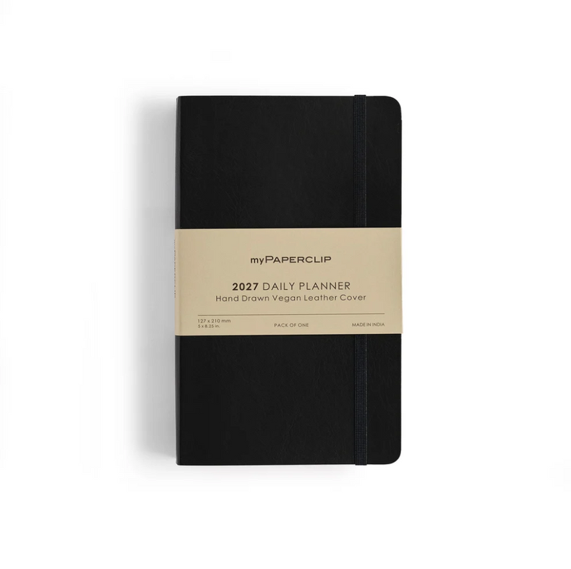 myPAPERCLIP 2027 Daily Planner Softcover M2 - Black