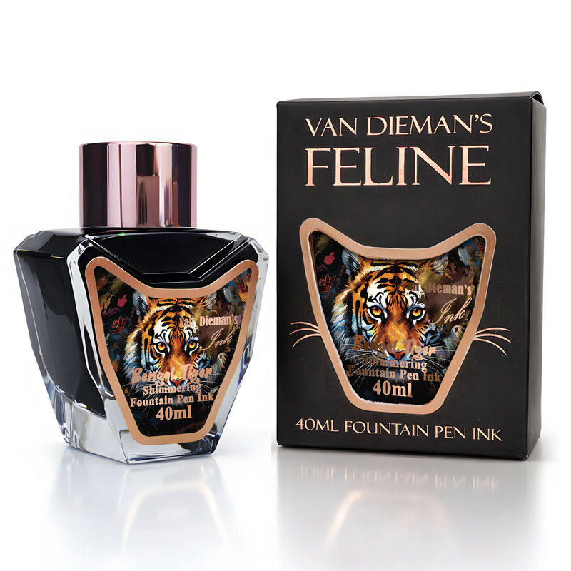 Van Dieman's Feline - Bengal Tiger Blaze Shimmering Fountain Pen Ink 40ml