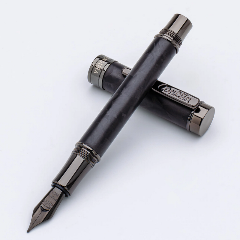 Conklin Endura Fountain Pen - Forged Carbon w/ Gunmetal Trim