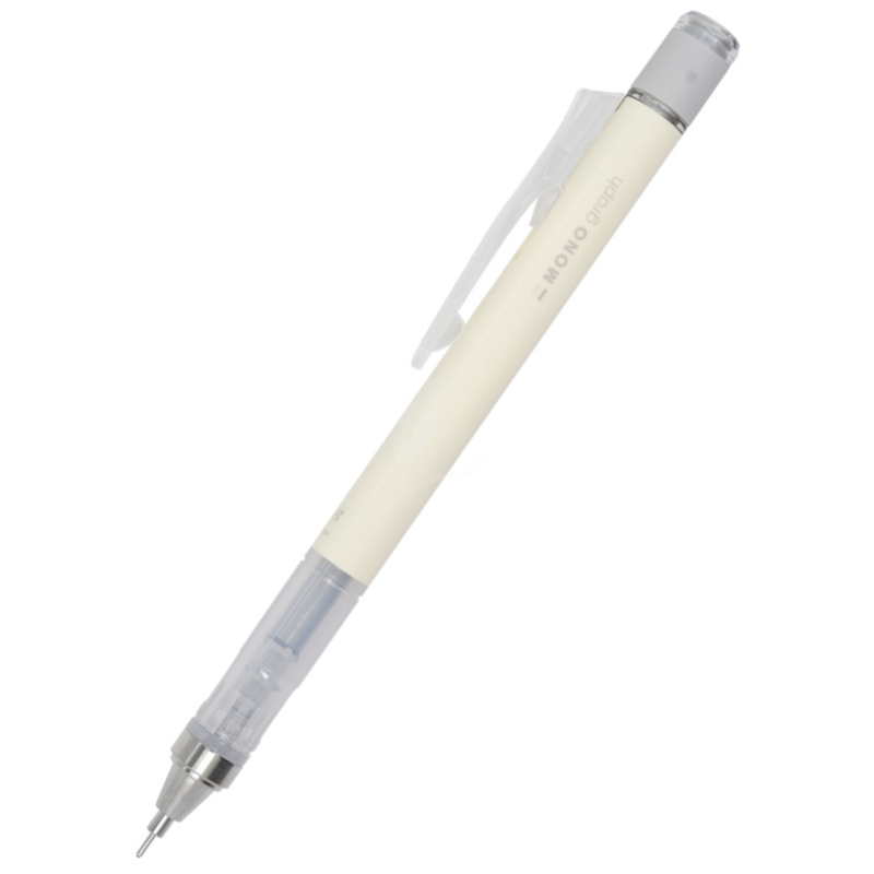 Tombow Mono Graph Shaker Pastel Mechanical Pencil - Cream Yellow 0.5mm