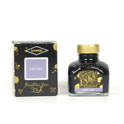 Diamine Fountain Pen Ink - Lady Grey 80ml Bottle