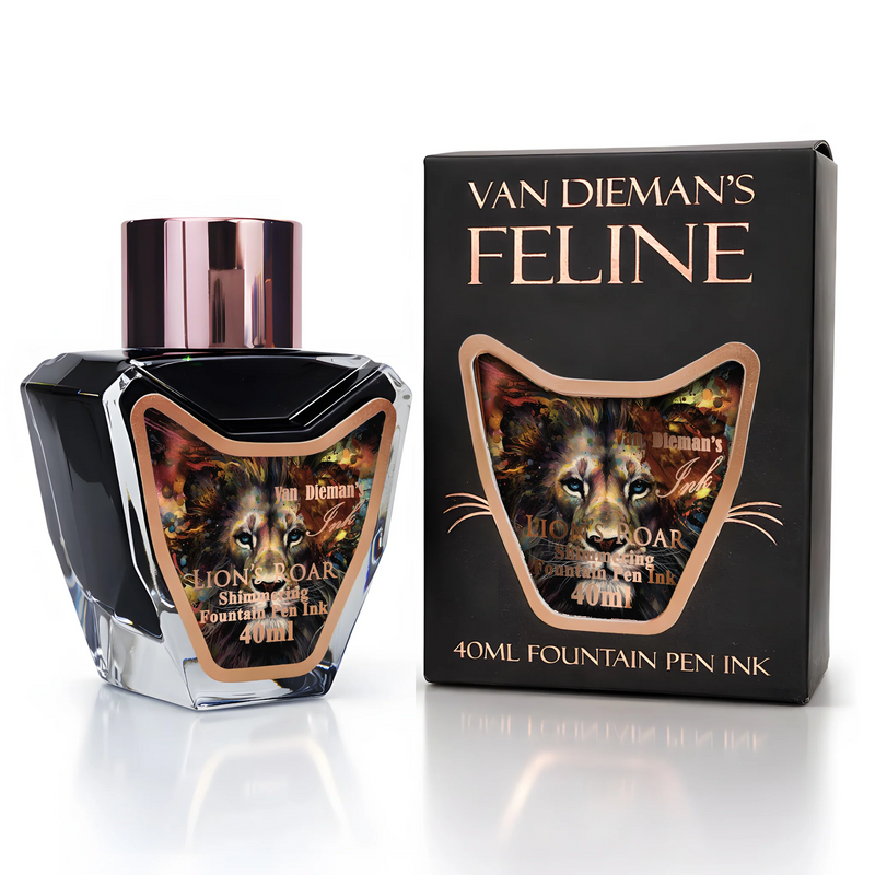 Van Dieman's Feline - Lion's Roar Shimmering Fountain Pen Ink 40ml