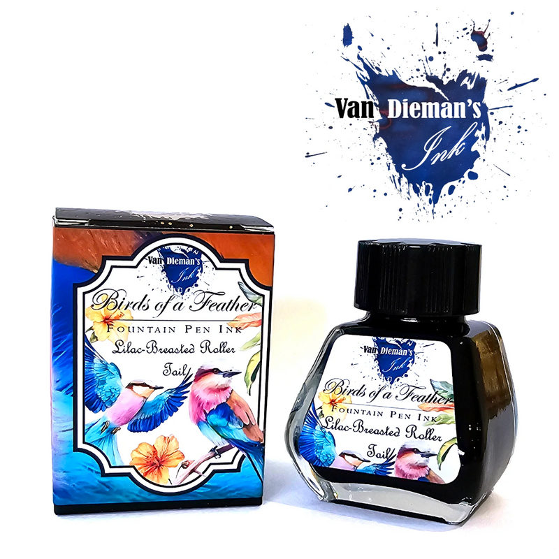 Van Dieman's Birds of a Feather Ink - Lilac Breasted Roller Tail 30ml
