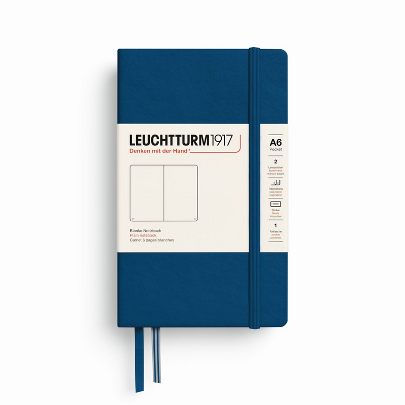 Leuchtturm1917 Notebook Pocket (A6), Plain - Indigo