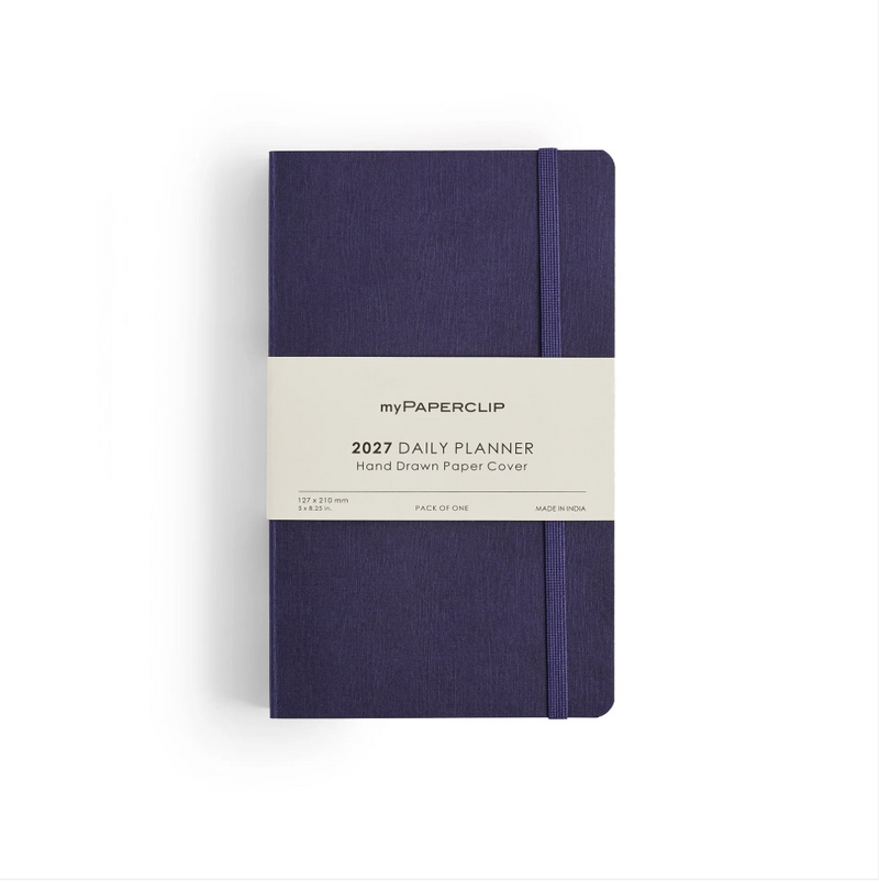 myPAPERCLIP 2027 Daily Planner Softcover M1 - Aubergine