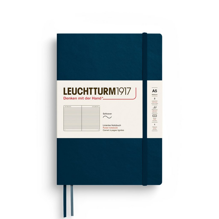 Leuchtturm1917 Softcover Medium (A5) Notebook - Deep Sea