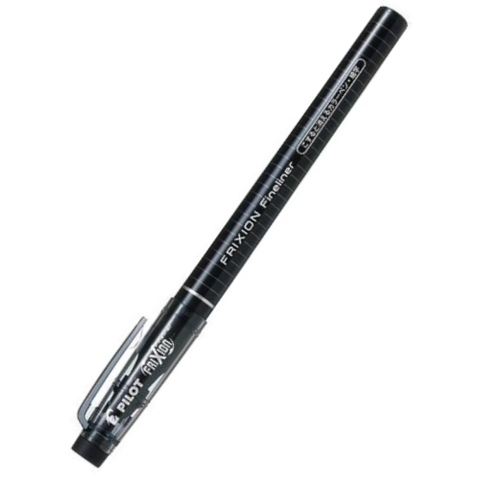 Pilot FriXion Fineliner Erasable Pen - Black