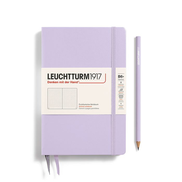 Leuchtturm1917 Notebook Paperback Hardcover (B6+), Dotted - Lilac